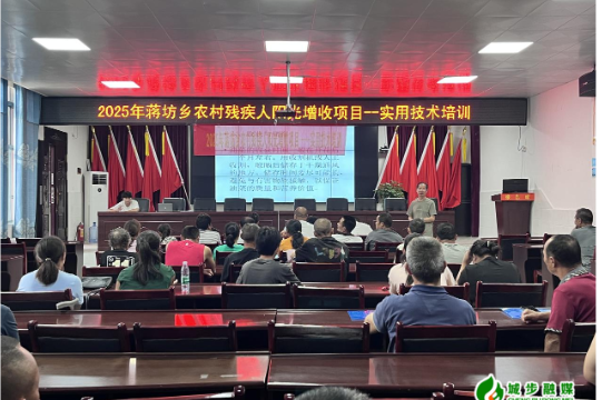 蒋坊乡：举办残疾人就业技能培训班