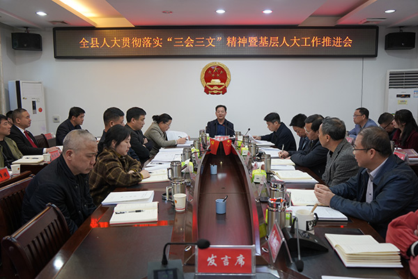 全县人大贯彻落实“三会三文”精神暨基层人大工作推进会召开.jpg