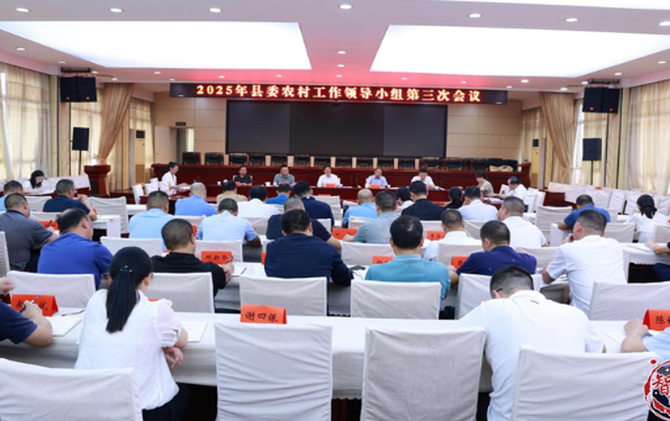 2025年縣委農(nóng)村工作領(lǐng)導(dǎo)小組第三次會(huì)議召開