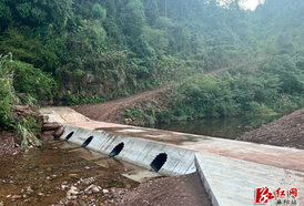 石羊哨村滚水坝竣工 打通乡村振兴“幸福渠”