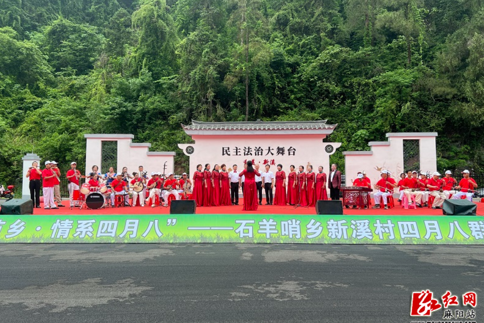 法润苗乡绽新彩 情系四月八共欢歌