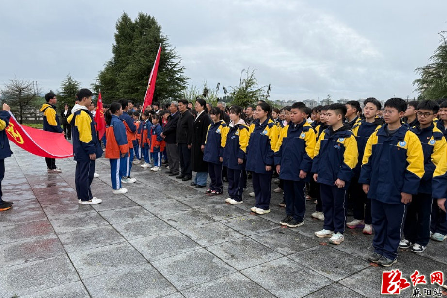 追寻红色足迹 赓续英烈精神——麻阳举行“追寻·2026·清明祭英烈”主题团队日活动