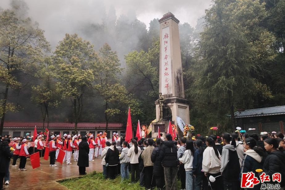 吕家坪镇开展清明祭扫爱国主义教育活动