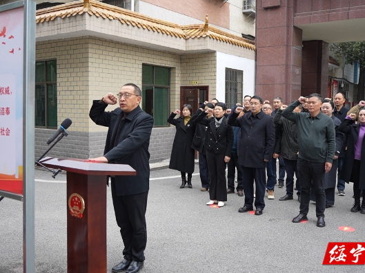 绥宁县人大常委会举行“12•4”国家宪法日集体宣誓仪式