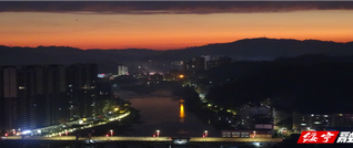 罕见浓红晚霞染遍绥宁 十分钟惊艳全城引市民打卡