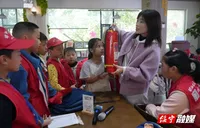 邵阳日报小记者协会绥宁站开展消防宣传活动