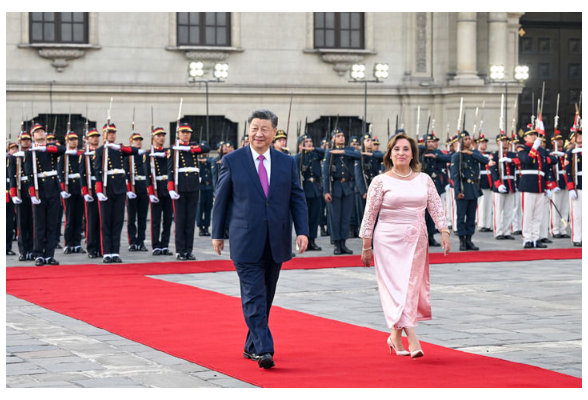 習(xí)近平同秘魯總統(tǒng)博魯阿爾特舉行會(huì)談