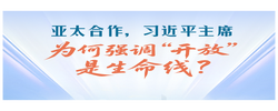 一见·亚太合作，习近平主席为何强调“开放”是生命线？