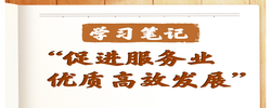 学习笔记丨“促进服务业优质高效发展”