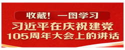 收藏！一图学习习近平在庆祝建党105周年大会上的讲话