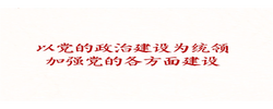 学习新语｜以党的政治建设为统领加强党的各方面建设