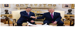 大国外交进行时丨习近平同美国总统特朗普小范围交流