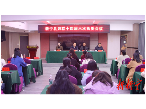新宁县妇联第十四届六次执委会议召开