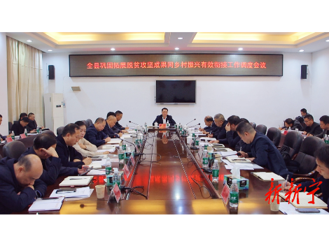 全县巩固拓展脱贫攻坚成果同乡村振兴有效衔接工作调度会召开