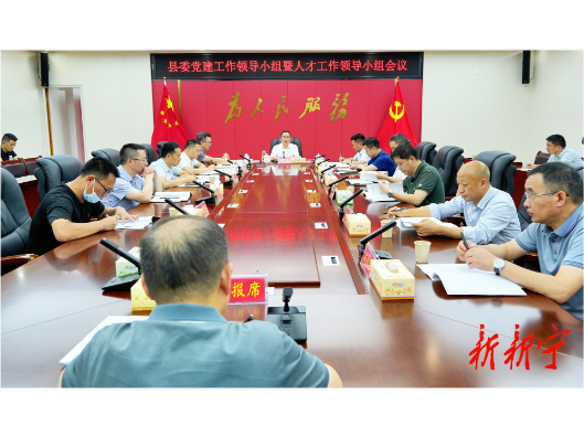县委党建工作领导小组暨人才工作领导小组会议召开