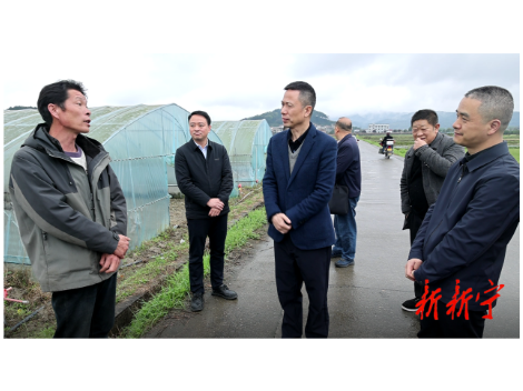 胡小刚来新督导春耕备耕、食品安全、群腐整治并开展巡河工作