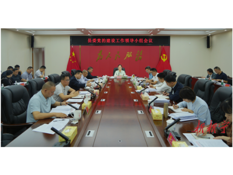 县委党的建设工作领导小组召开会议