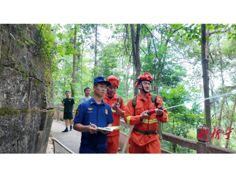省应急管理厅考核组来新开展森林消防队伍扑救能力实训考核