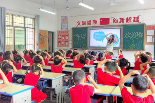 【耒阳站】五里牌小学：萌娃探校初体验 快乐衔接零距离