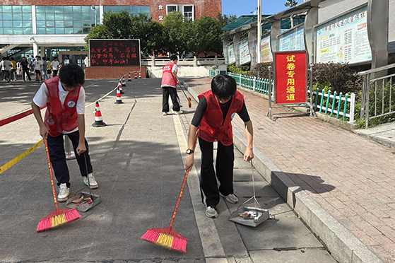 【衡阳县站】弘扬中学：青春志愿红，护航中考路