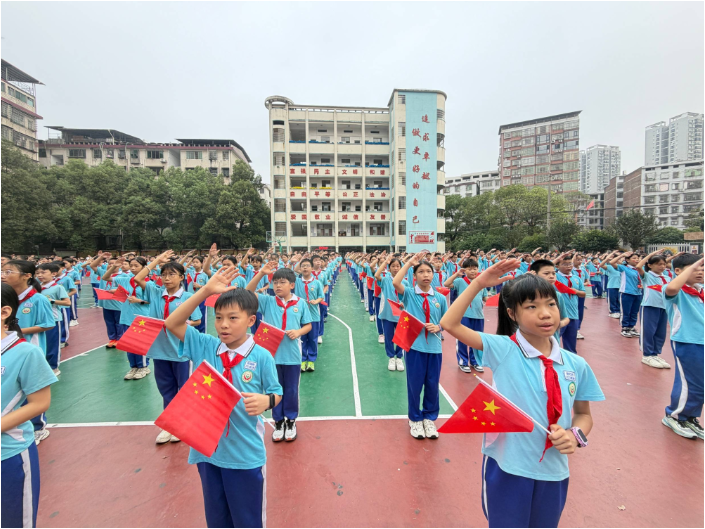 【耒阳站】实验小学金杯塘分校：献礼祖国华诞，厚植爱国情怀