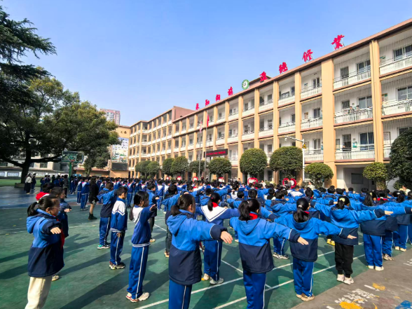 【耒阳站】手臂同高，步伐同频！前进小学广播体操比赛展现整齐力量