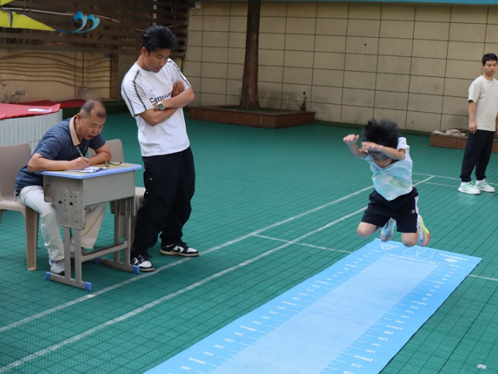 【石鼓区站】飞跃”吧，少年！下横街小学圆满完成体质健康抽测