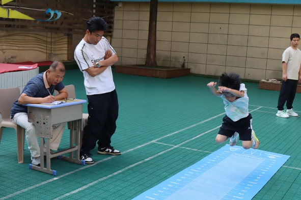 【石鼓区站】飞跃”吧，少年！下横街小学圆满完成体质健康抽测