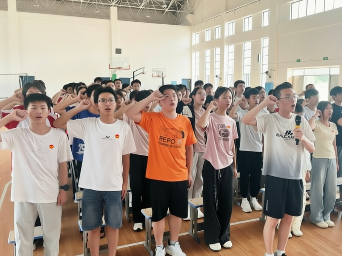 【衡阳县站】台源镇芙蓉学校：铮铮誓言铸信仰，挺膺担当正青春