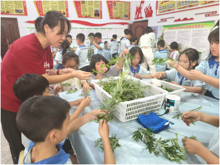 【衡阳县站】杨柳学校：艾香端午 爱心传情