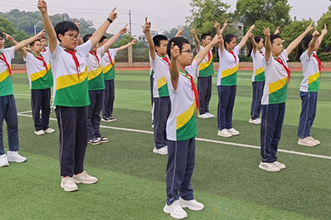 【衡阳县站】江山学校：阳光少年“操”越自我