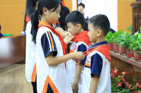 【衡阳县站】实验学校：红领巾映初心  少年志新程启
