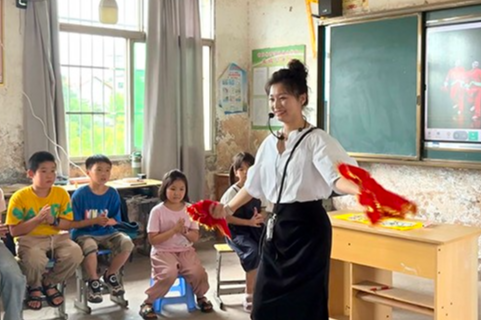 【衡阳县站】西渡镇中心小学：体艺送教下乡  区域协同发展
