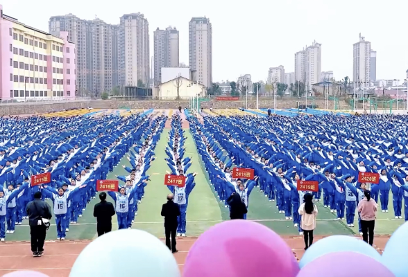 【零陵站】永州市第九中学：体操展风采，跑操显活力