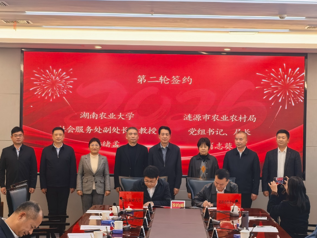 湖南农业大学与涟源市共建“优质稻+萝卜+辣椒”产业发展研究院