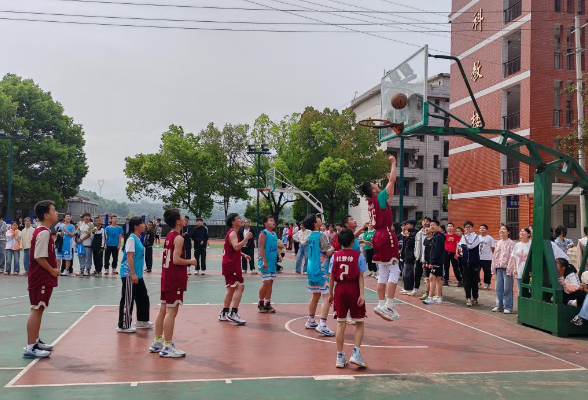 【慈利站】江垭镇中学：开展校园篮球赛