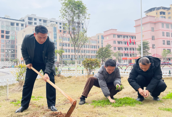 【耒阳站】五里牌小学：党员先锋行 共植希望林