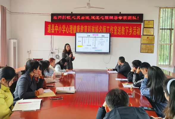 道县梅花中学：名师送教到校 提升心育水平