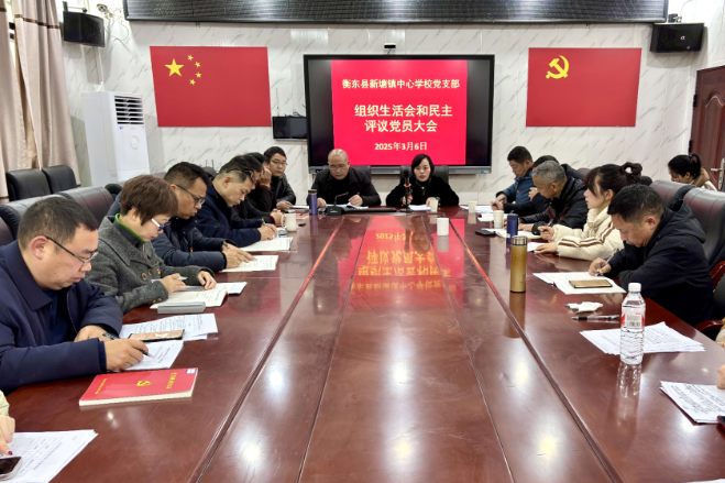 【衡东县站】新塘镇中心学校党支部：让党徽更闪亮