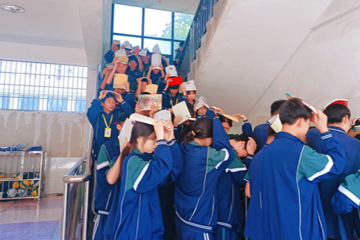 【鼎城区站】善卷中学：应急演练筑防线 防震减灾护平安