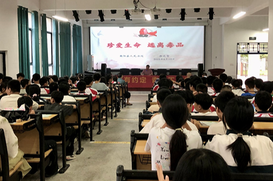 【衡阳县站】台源镇芙蓉学校：“坚决对一切毒品说不！”