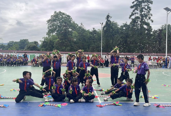 【芷江站】楠木坪镇小学：体操竞风采 五心少年向未来