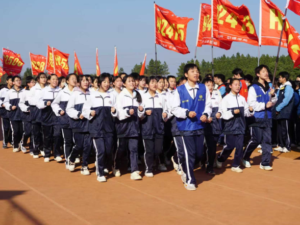 【耒阳站】顺湖中学：在跑操比赛中绽放青春风采