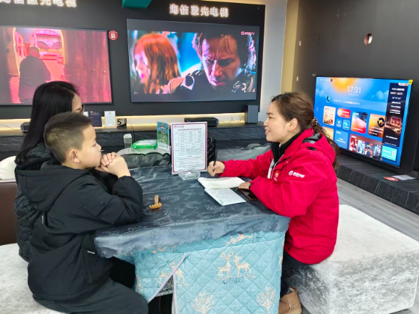 【衡阳县站 | 我的寒假社会实践】小记者探访家电店 感受身边的民生实惠