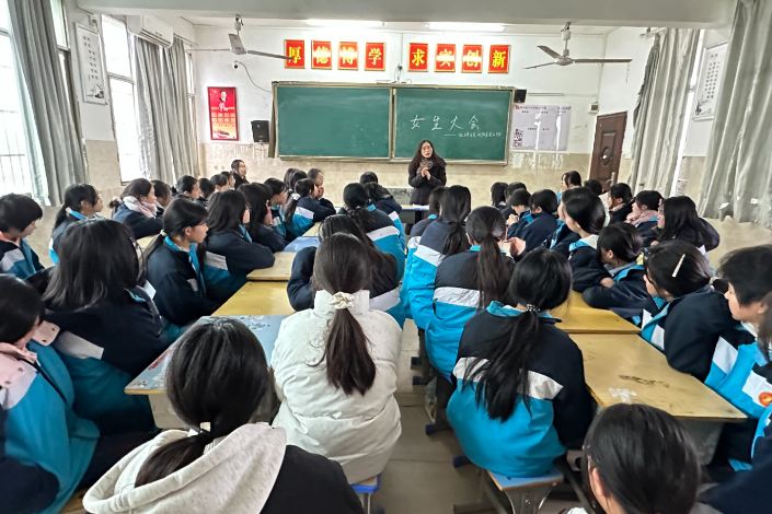 【衡阳县站】江山学校：两场温暖而特别的女生大会