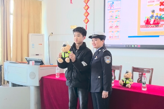 【衡阳县站】江山学校：上好交通安全第一课 守护春日上学路