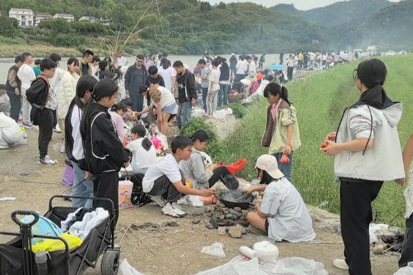 【慈利站】溪口镇中学：春日野炊 实践成长