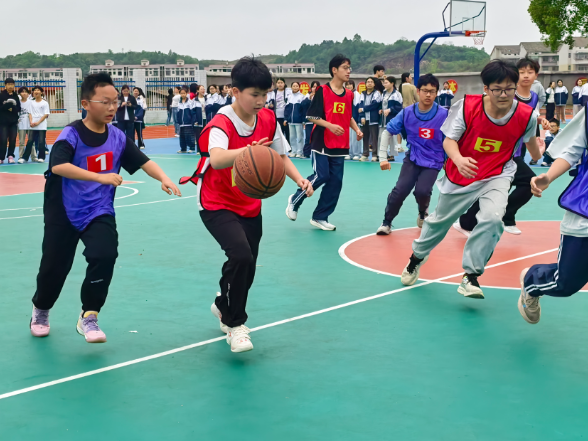 【祁东站】永昌中心学校：热血篮球赛 燃动少年心