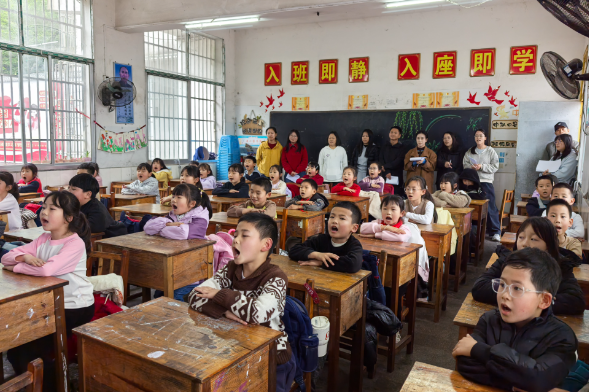 【慈利站】赵家岗土家族乡中心完小：持续推进“课前一支歌” 将美育种子种在学生心里