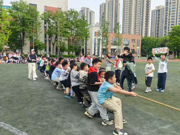 【鼎城区站】江南小学：拔河比赛燃动校园